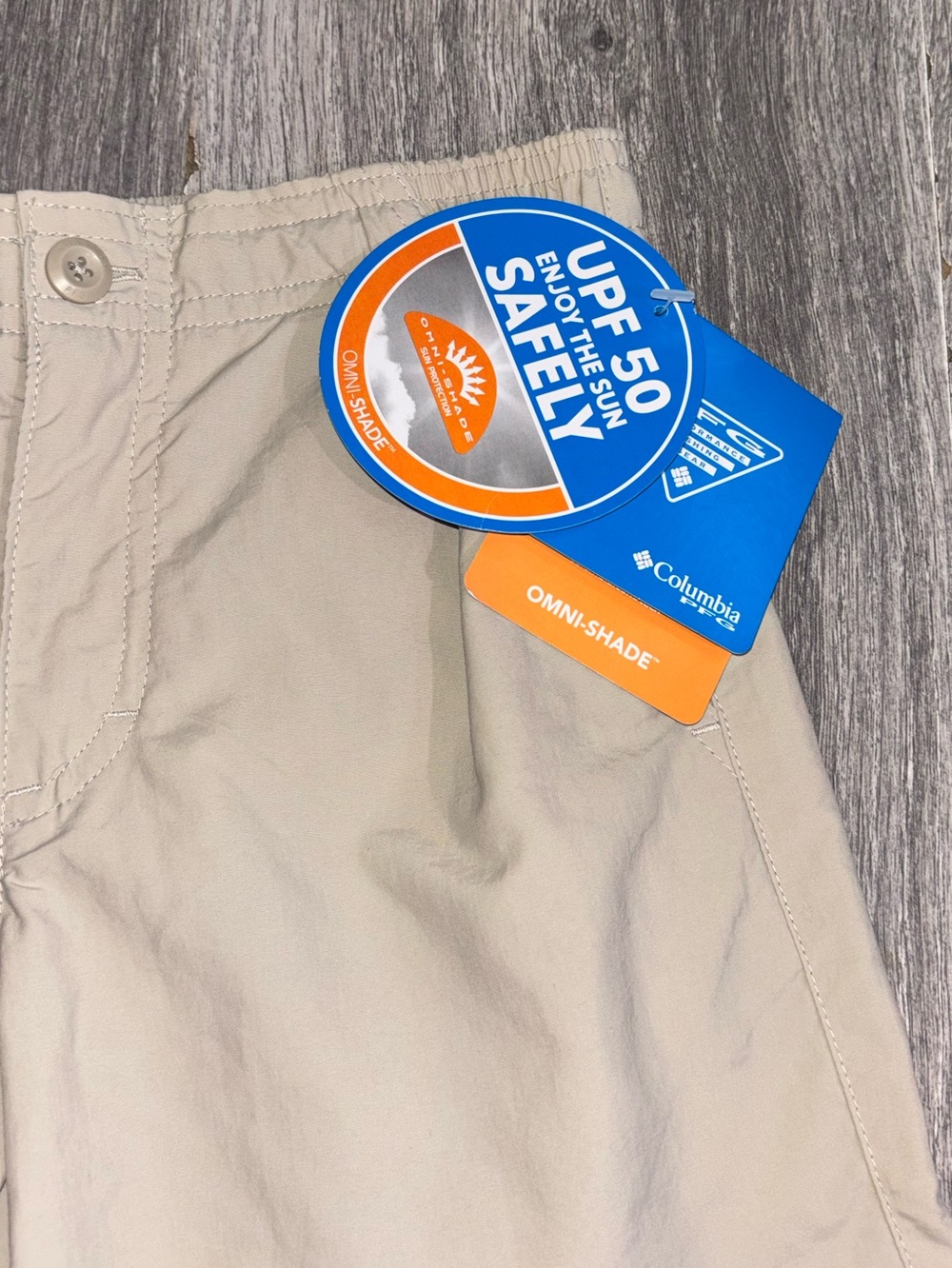 Columbia Kids Tan Omni-Shade UPF Shorts
